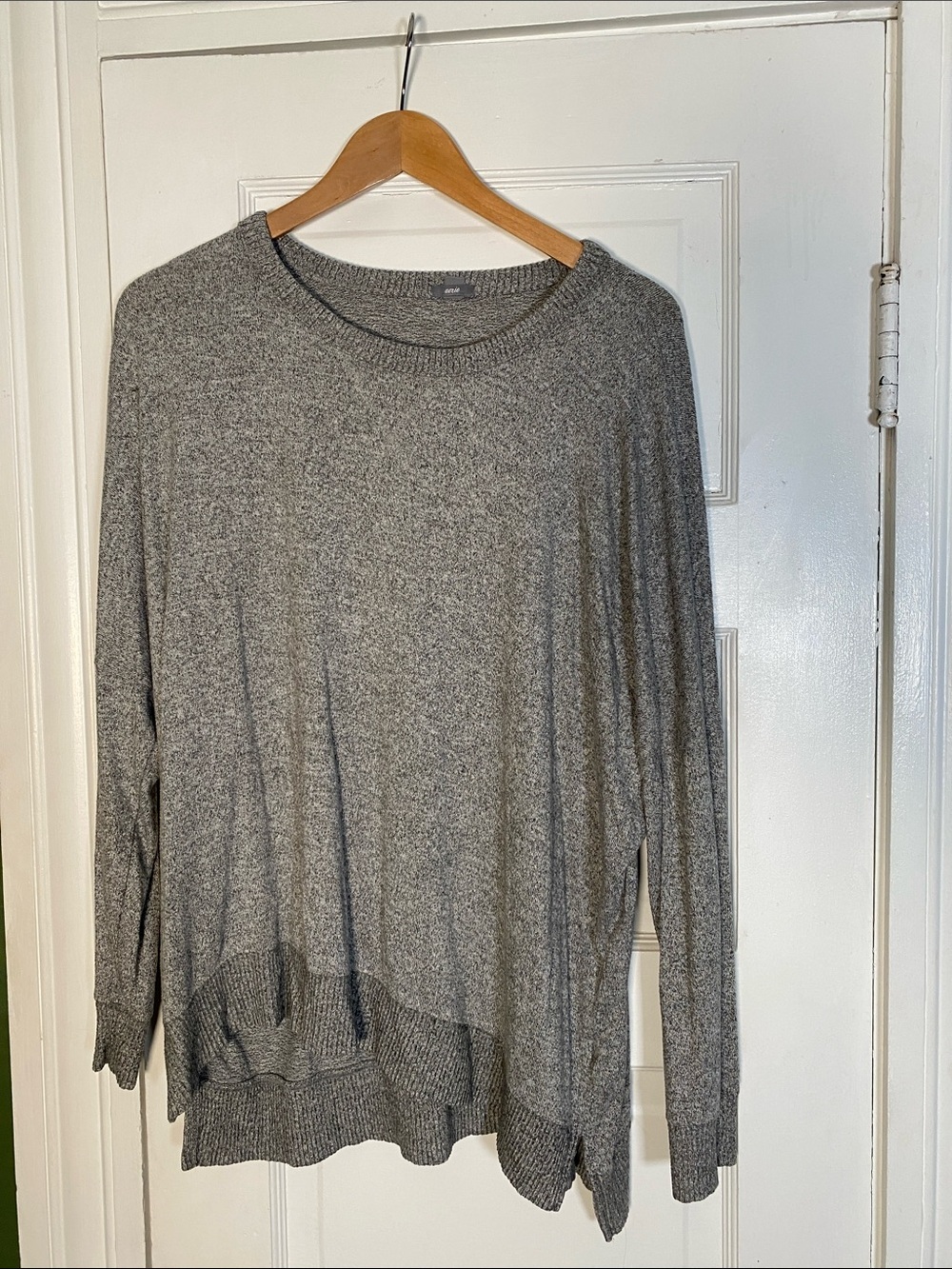Aerie Relaxed Crewneck Sweater - Gray